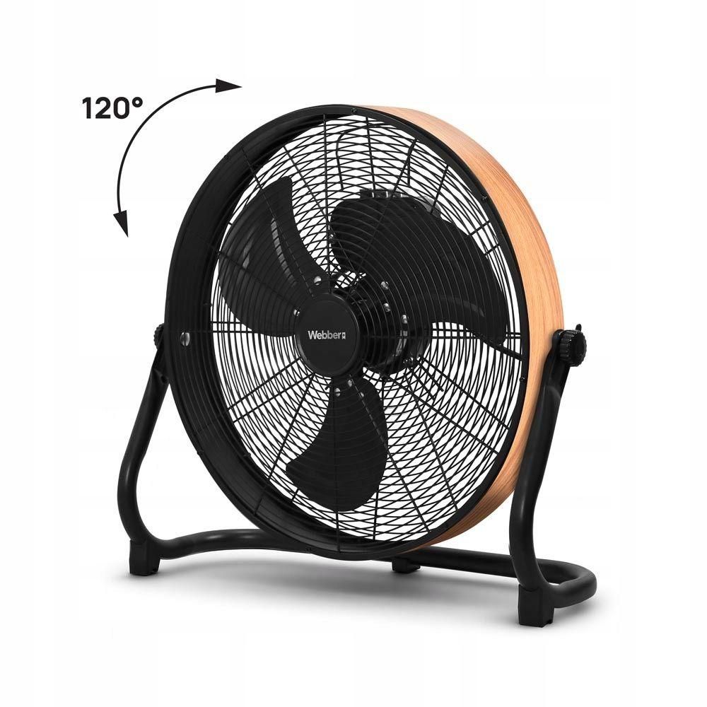 Podlahový ventilátor, veľký ventilátor, 40 cm, WEBBER, tichý
