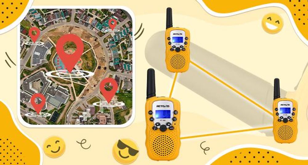 Retevis RT388 Walkie Talkie Kinder, Spielzeug ab 4-12 Jahre, Funkgeräte mit Taschenlampe VOX, Weihnachtsgeschenke für Jungen und Mädchen