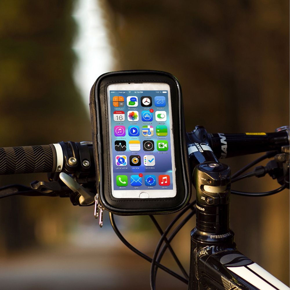 Fahrrad Lenkertasche Wasserdichte Handyhalterung Lenker Tasche Smartphone für iPhone Samsung Galaxy Halter bis 6,3 Zoll 360° Drehbare Motorrad Retoo