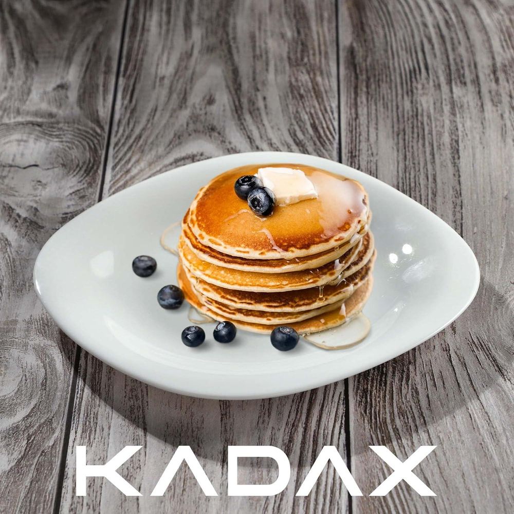KADAX Dessertteller "Bleia", weiße Dessertteller , modernes Tellerset, 6 Stück, Spülmaschinengee