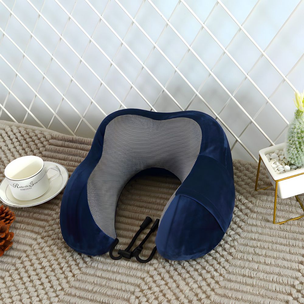 Nackenkissen, Nackenhörnchen, Kopfstütze, Schlafkissen, Memory Foam, Ergonomisch Gestaltetes Reisekissen, Reise Retoo