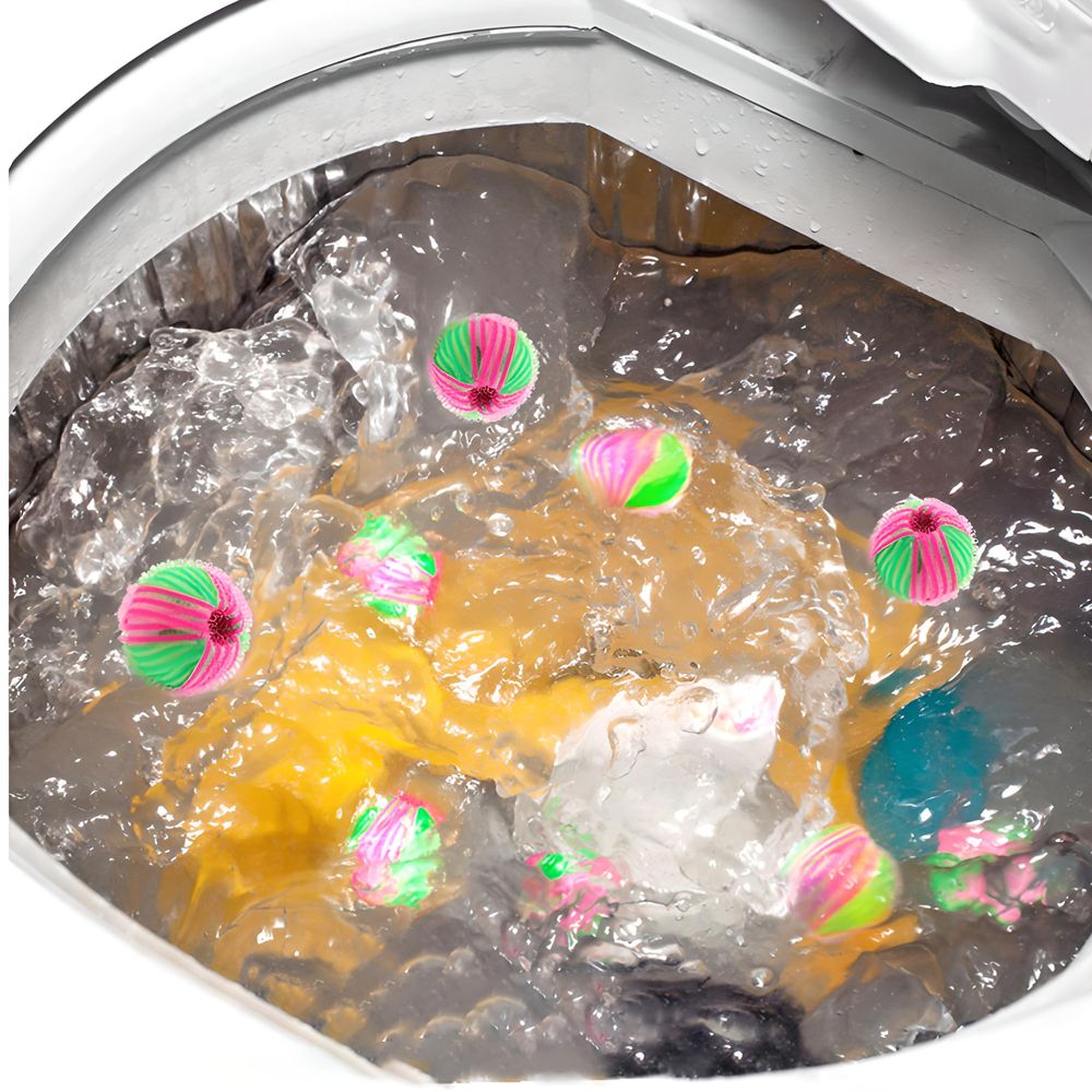 Fusselbälle 6X Waschbälle Tierhaarentferner Waschmaschine Waschkugel Flusenbälle Flusenentferner Haarfänger Entfernt Tierhaare Fusseln Haare Retoo