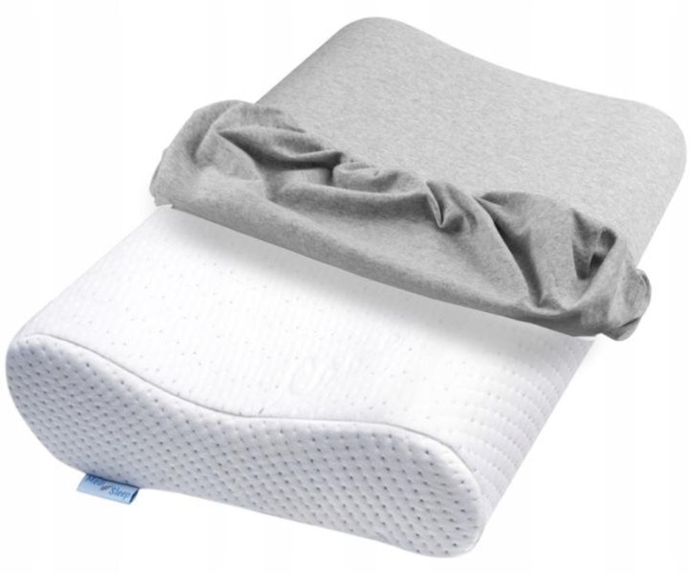 Povlak na ortopedický polštář, univerzální velikost, šedá barva, od Medi Sleep