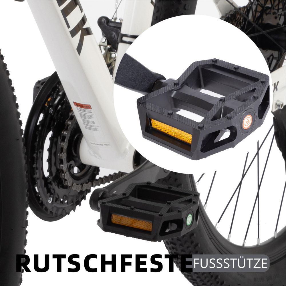 Lauxjack AX3.0 Mountainbike 26 Zoll, MTB Fahrrad Shimano 21-Gang, Scheibenbremsen, Federgabel, Stahlrahmen, 43 cm Rahmen, WANDA-Reifen, Damen Herren