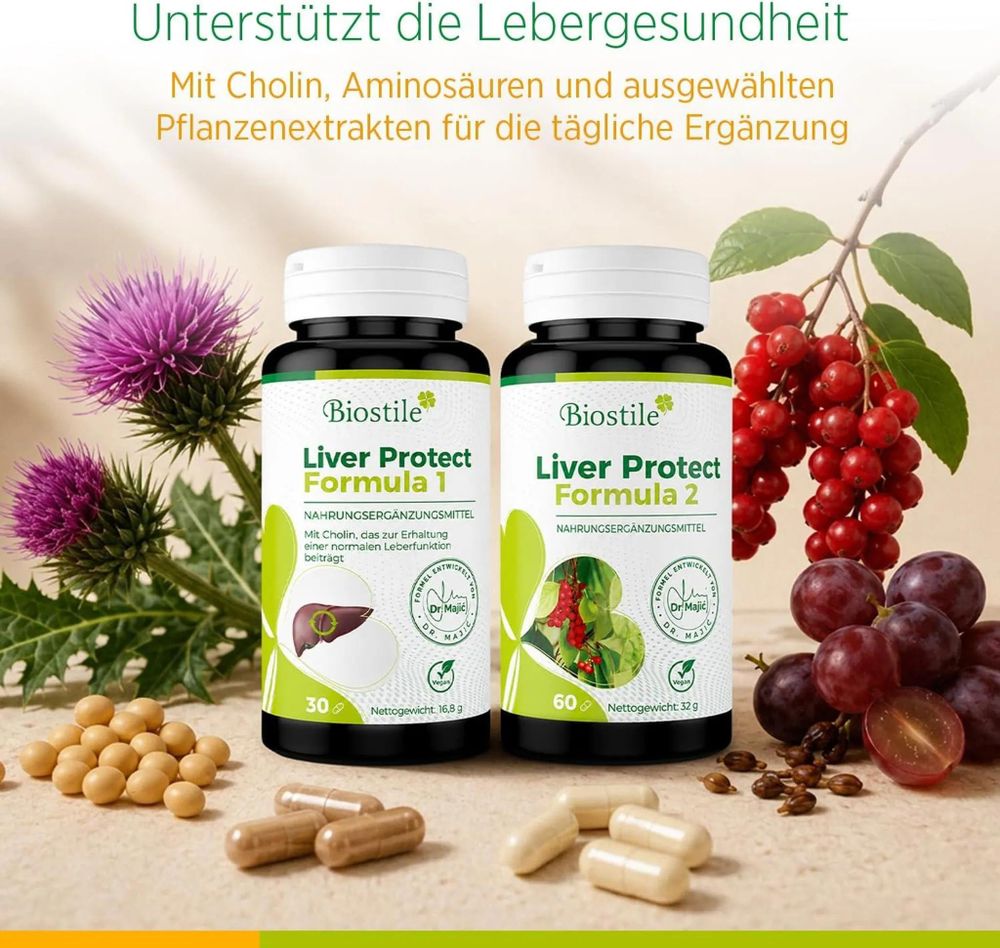 Biostile Liver Protect Complet mit zwei Formeln und insgesamt 90 Kapseln