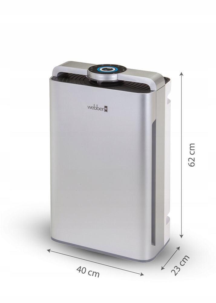 Luftreiniger & Luftbefeuchter Webber AP9700 WiFi SILBER – Intelligente Luftqualitätskontrolle