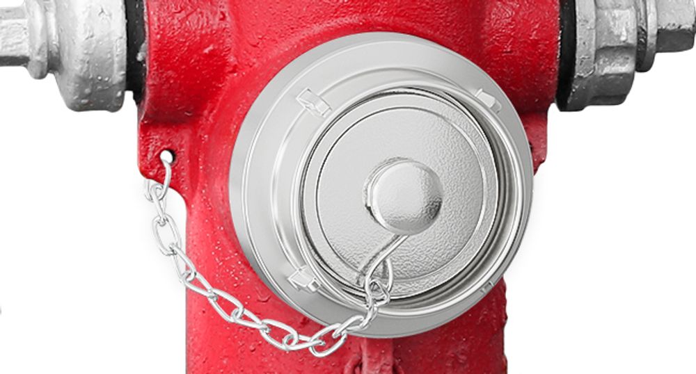 Wiltec Storz Blindkupplung C 52mm 2" mit Kette aus Aluminium zum temporären Verschließen von Storzabgängen