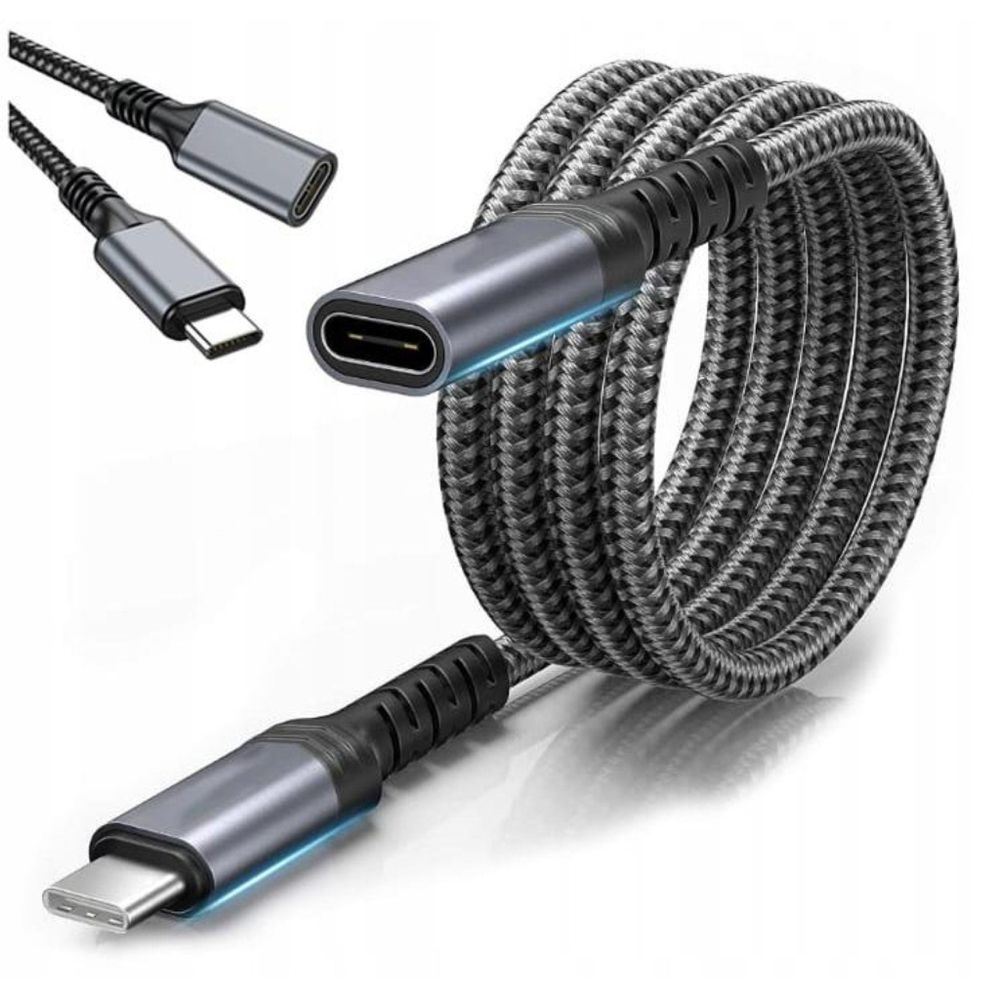 Kabel - Verlängerungskabel - USB-C-Buchse - Thunderbolt 3 - 4k 60 Hz - 10 GB - 100 W - 2 m - Audio und Video