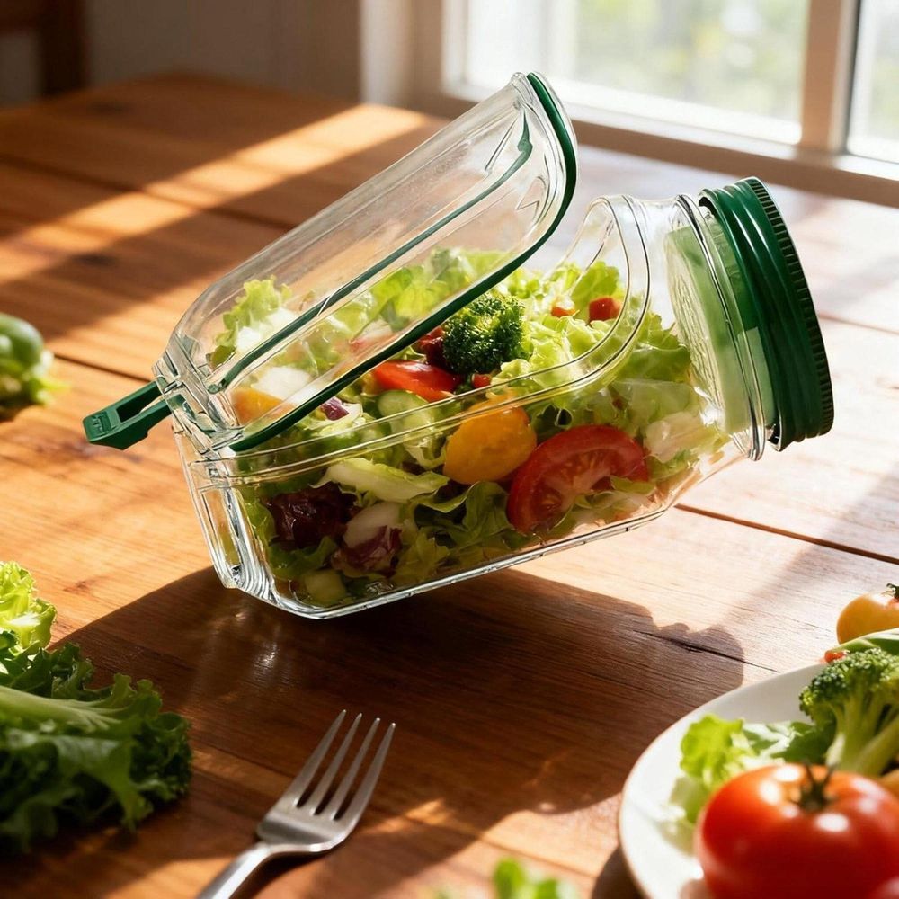 Intelligente Trennung: Knackiger Salat, frisches Müsli
