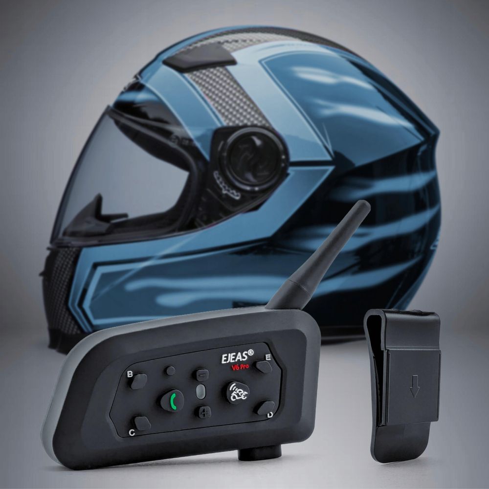 Interkom Motocyklowy Ejeas V6 Pro+ Plus USB-C Bluetooth 1200m Aplikacja EUC