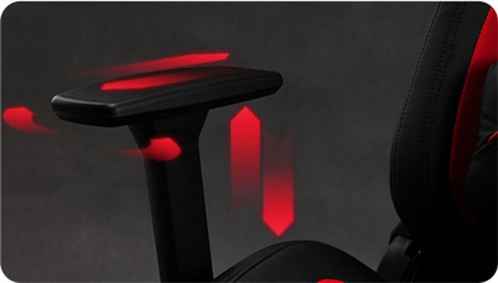 Fotel gamingowy SENSE7 Sentinel czarno-czerwony – ergonomiczny fotel biurowy, fotel przy biurko, nośność 150 kg, podłokietniki 3D, funkcja kołysania, fotel szefa, fotel komputerowy