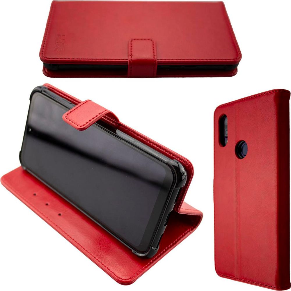 caseroxx Handy Hülle Tasche kompatibel mit Gigaset GS190 Bookstyle-Case Wallet Case – Frontalansicht
