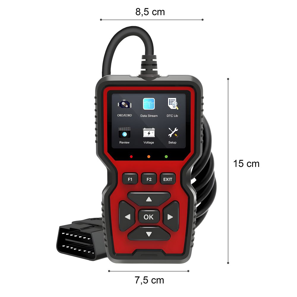 OBD2 Diagnosegerät Auto Diagnosewerkzeuge Universal KFZ Diagnose Handscanner OBDII Code-Scanner-Fahrzeug-Fehlercodeleser Fehlerauslesegerät Retoo