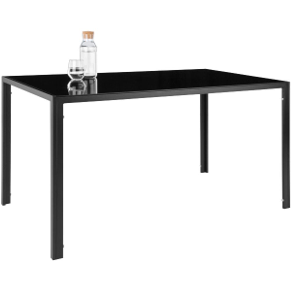 tectake® Esszimmergruppe Berlin 5-teilig gepolstert mit Kunstlederbezug