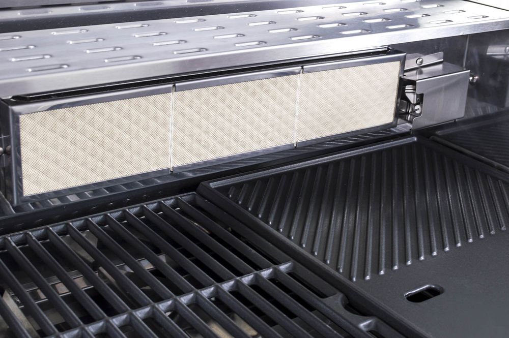 Das Flame-Tamer-System des Gasgrills G21 Arizona BBQ