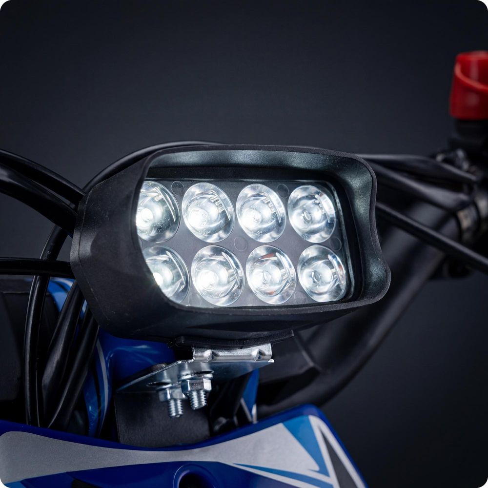 VOLTOURI Mini Cross a Benzina CR49-E | Avviamento Elettrico | 49 cm³ | 35 km/h | Blu