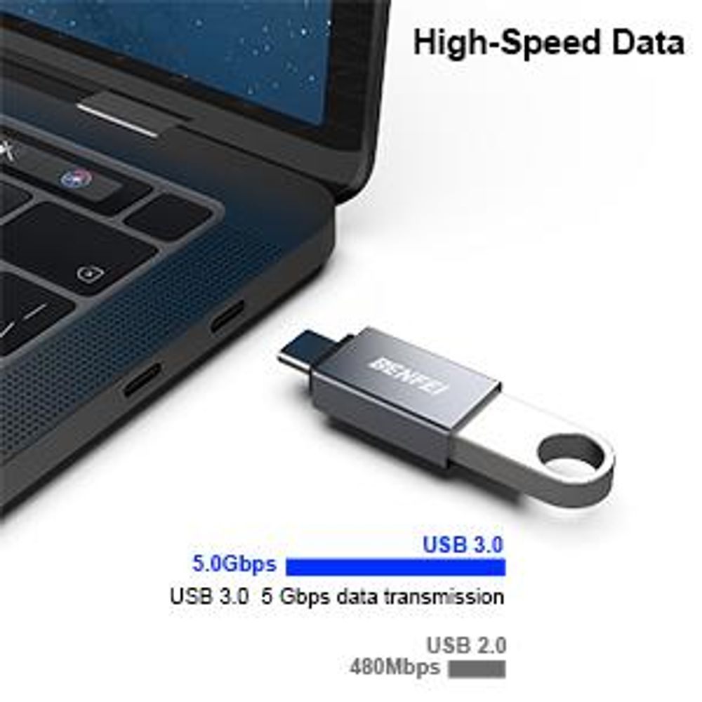 BENFEI Kabeladapter USB C auf USB 3.0 Adapter 3er Pack