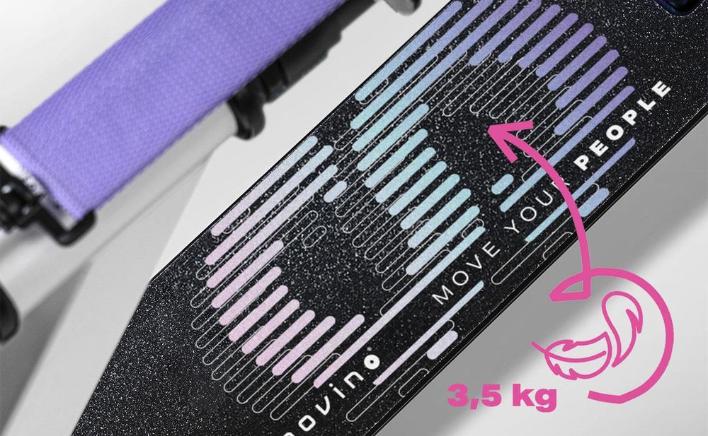 MOVINO INFINITY Scooter, Roller, 3,5 kg, 200-mm-Räder, 5–14 Jahre (Regenbogen)
