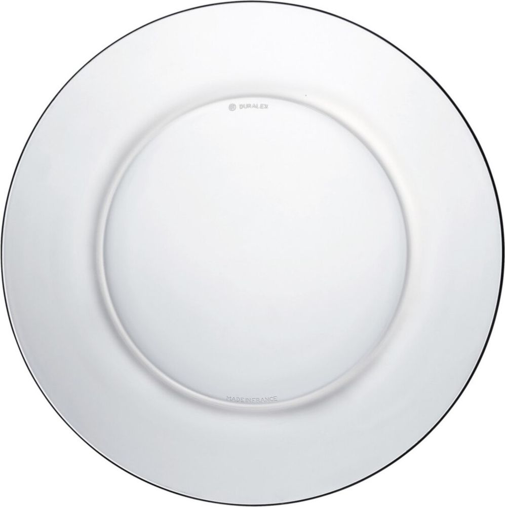 Duralex LYS transparente Platte 235 x 20 mm - 6er-Set.