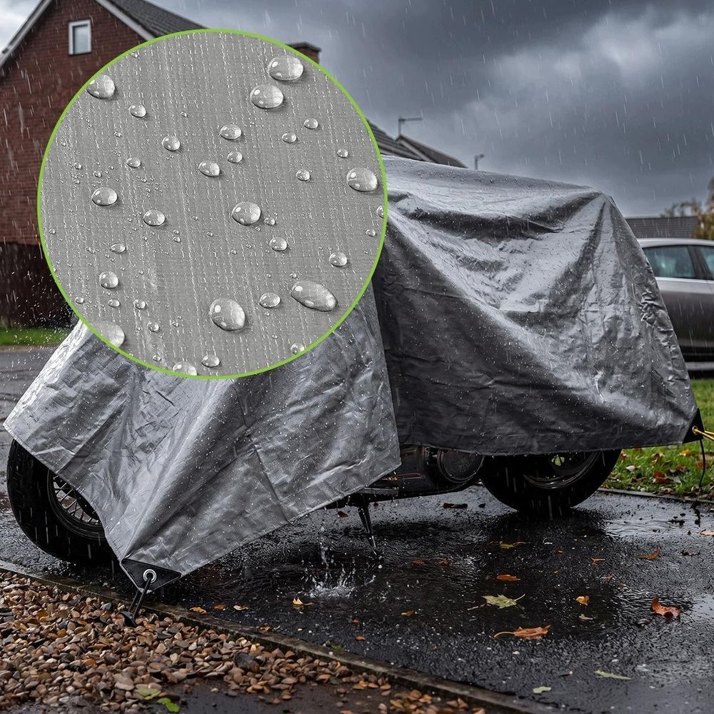 Vayox Abdeckplane 4x6m Silber 120g/m² | Gewebeplane Wasserdicht mit Ösen | Reißfest UV-stabilisiert Schutzplane für Brennholz Auto Garten