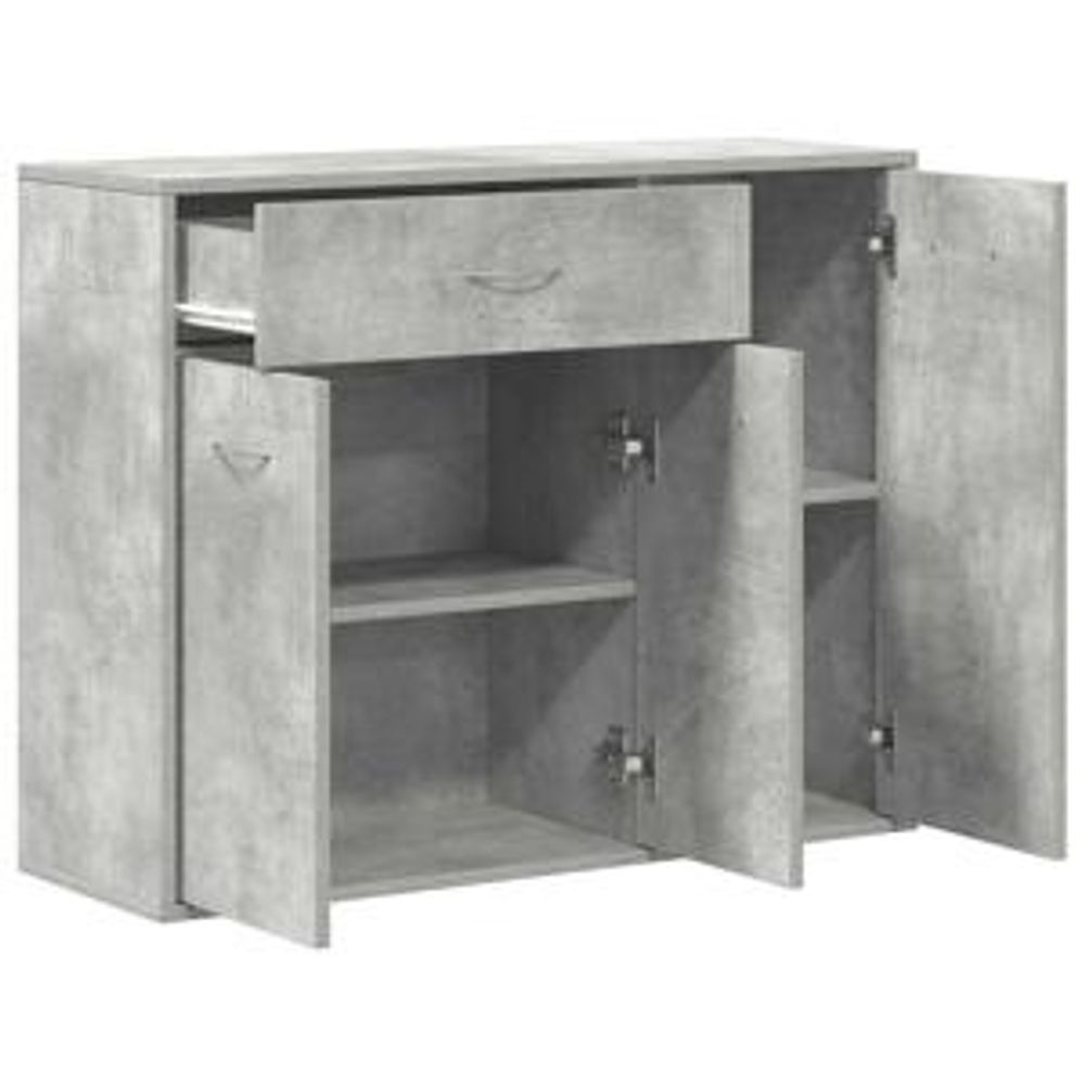 vidaXL Sideboard Betongrau 88x30x70 cm Holzwerkstoff