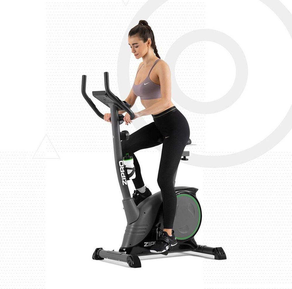 Rower treningowy Zipro Nitro – magnetyczny ergometr do użytku domowego Cichy rower treningowy z pomiarem tętna, regulowanym siodełkiem (wysokość/pozycja) i wyświetlaczem LCD