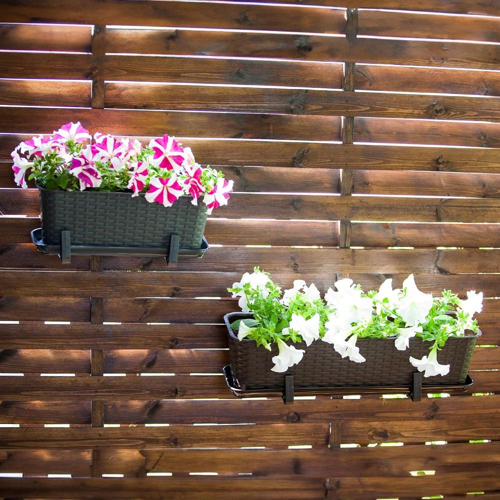 KADAX Blumentopf "Castro", Topf mit Griffen, 60cm, Anthrazit, 3 Stück