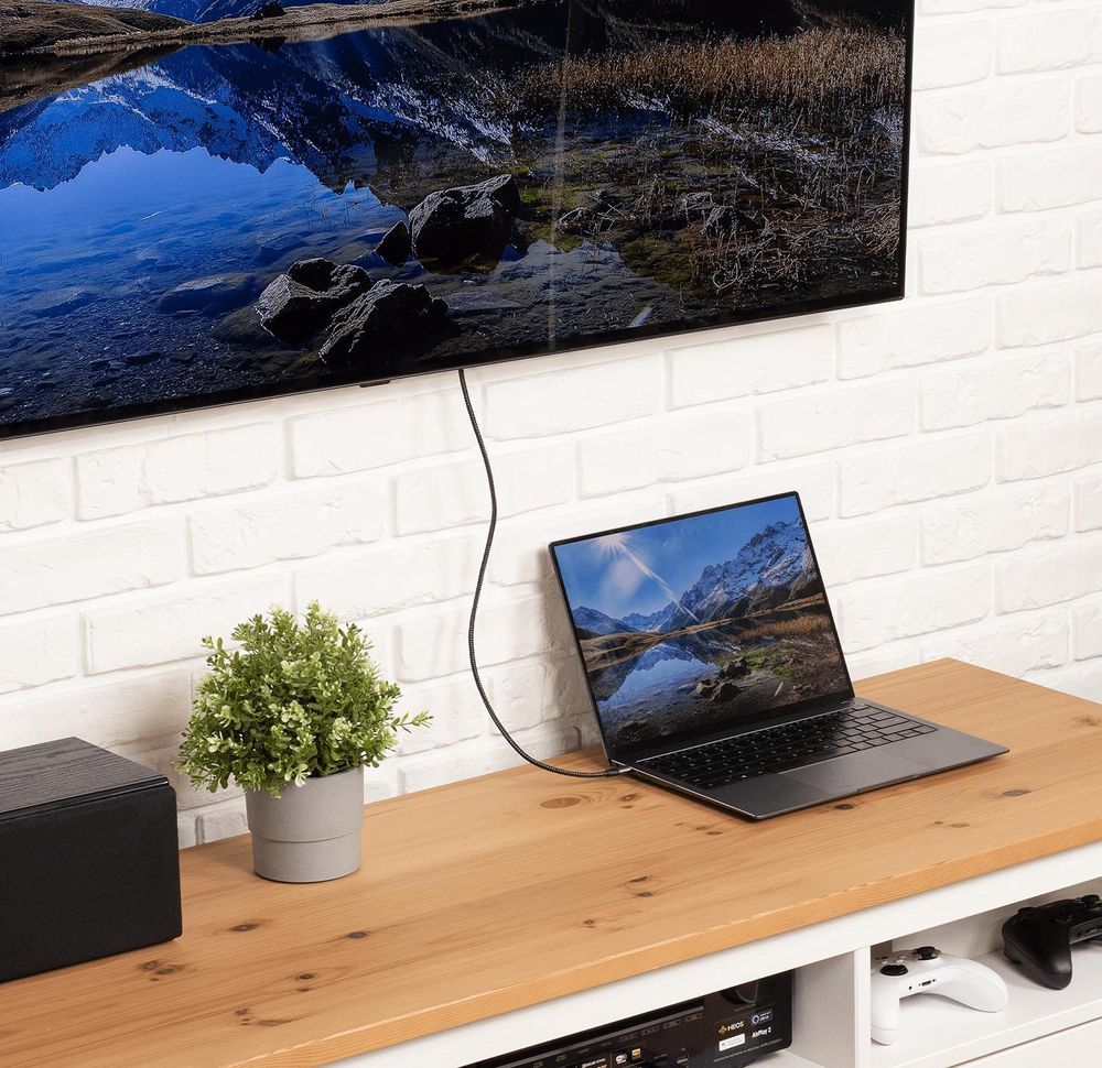 Reagle Usb‑C 3.1 Typ C Zu Hdmi 4K 60 Hz Mhl Adapterkabel Bildübertragung Mit Einer Maximalen Auflösung Von 4K@60Hz, Zwei Betriebsmodi, Für Zuhause Und