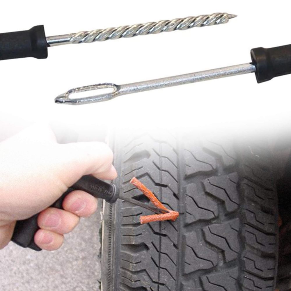 Reifen Reparaturset Flicken Set Autoreifen Reparatursatz Pannenset Flickzeug Reparatur Roller Motorrad KFZ Tire Repair Kit Retoo