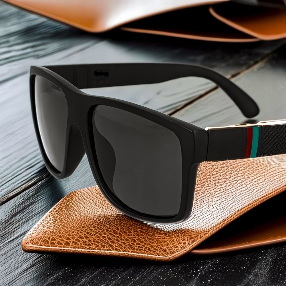 Polarisierte Sportbrille Sonnenbrille Fahrradbrille mit UV400 Schutz für Herren Autofahren Laufen Radfahren Angeln Golf Schwarz Retoo