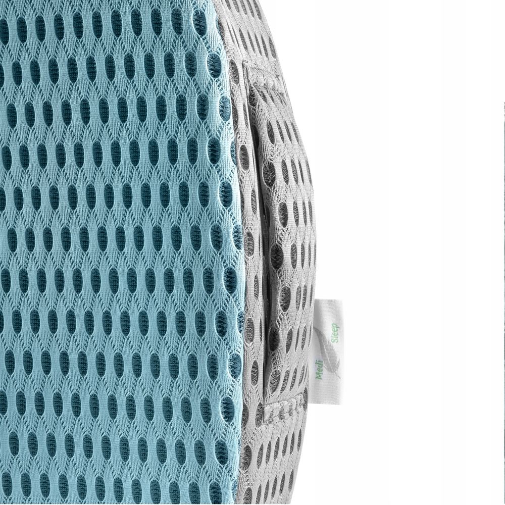 Orthopädisches Sitzkissen aus Memory-Schaum - Blau - Ergonomisches Kissen für Sessel, Autositz, Stuhl - Erhöht Sitzkomfort & Entlastet den Rücken