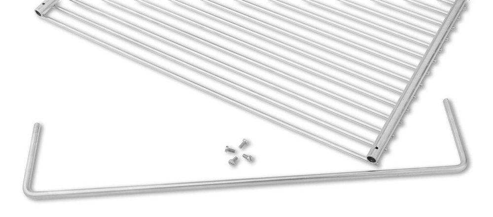 Regulowany ruszt grillowy ze stali nierdzewnej 60–70 × 45 cm bez uchwytów – dodatkowy widok