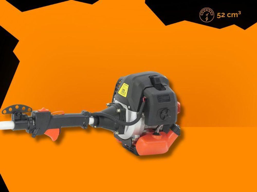 FUXTEC  4in1 Benzin Multigartengerät FX-MT152 - 52ccm³ | 3PS | 2-Takt | Easy Starter | 7,2Kg | 9-Zahn Rasentrimmer | Hochentaster | Heckenschere