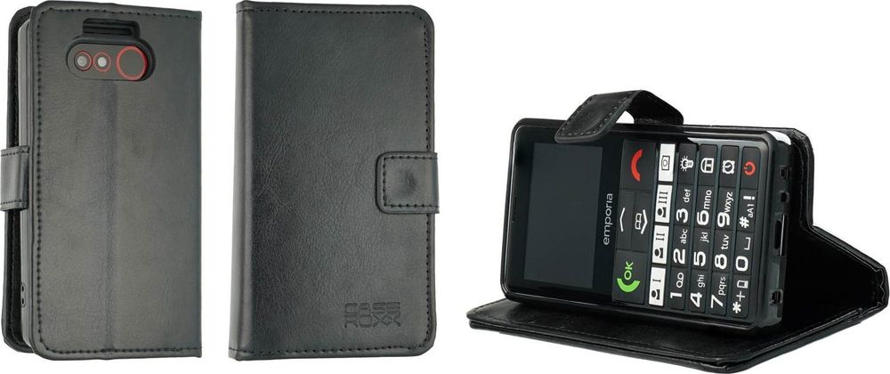 caseroxx Handy Hülle Tasche kompatibel mit Emporia Pure-LTE Bookstyle-Case Wallet Case