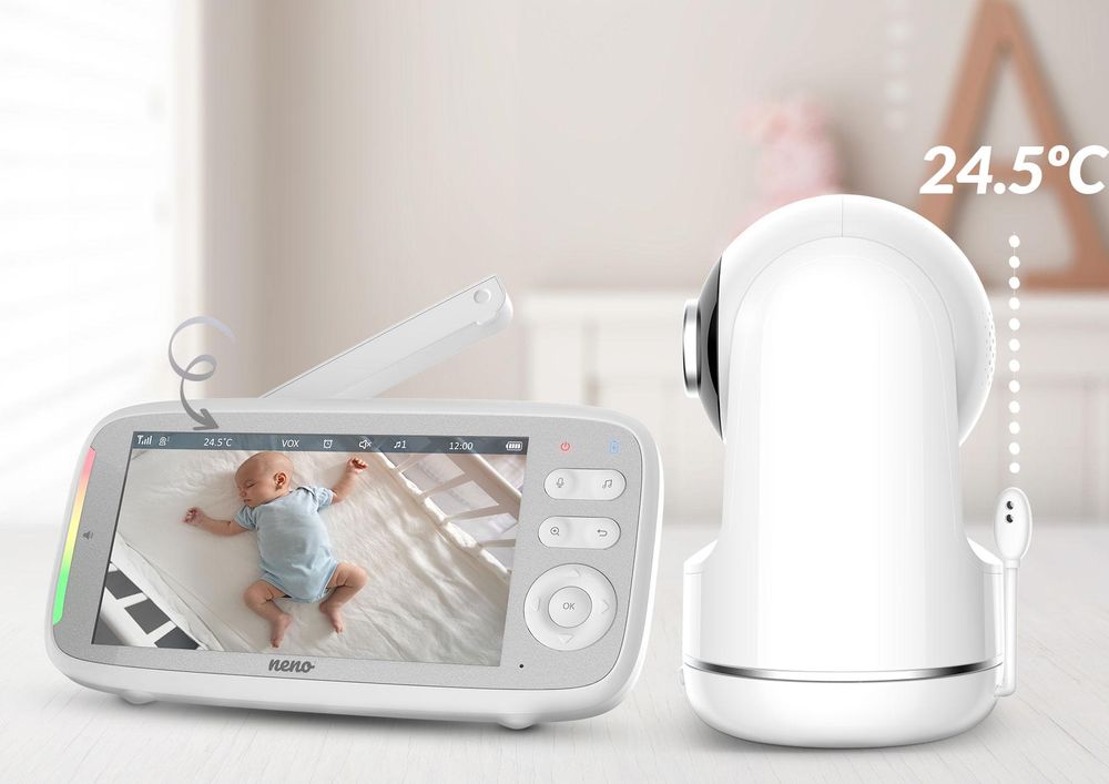 Neno Vista Drehbare Video-Babymonitor mit drahtlosem Empfänger