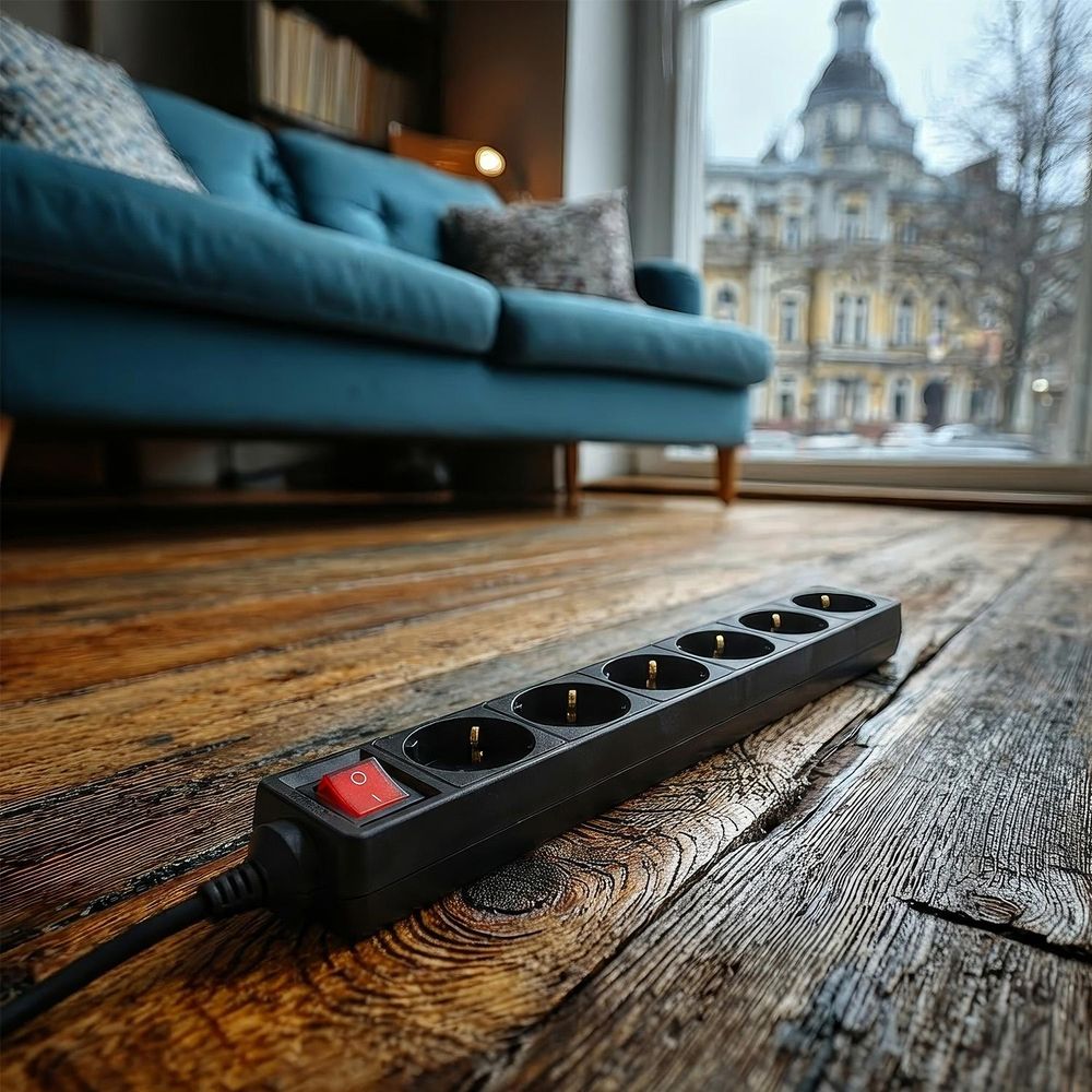 Mehrfachsteckdose Steckerleiste Verlängerung Verlängerungskabel 6Fach 5Meter