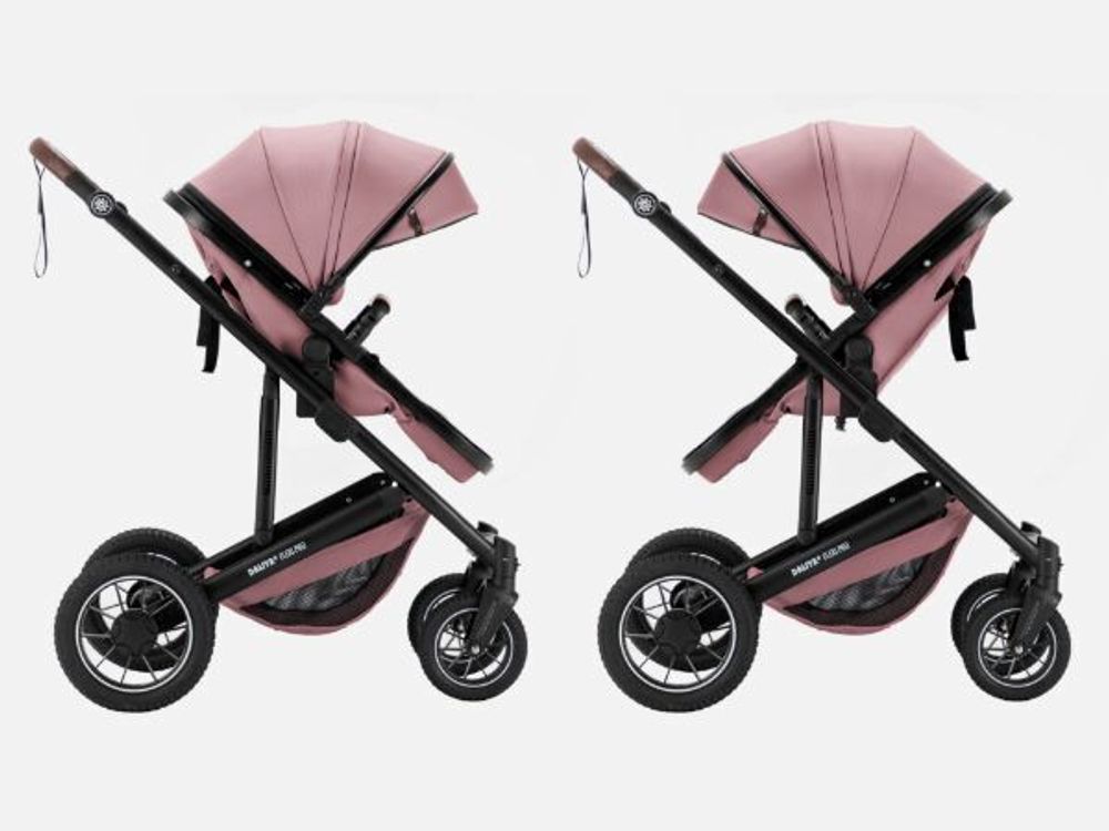 Daliya® FLEXI-PRO M 2in1 Kombikinderwagen & Buggy, Memory-Knöpfe, Großer Einkaufskorb, Leichter Reisekinderwagen, Sportwagen, Kinderwagen