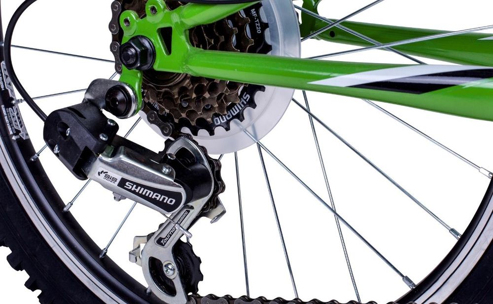 Bergsteiger Montreal 20 Zoll Kinderfahrrad, geeignet für 6, 7, 8, 9 Jahre, Shimano 6 Gang-Schaltung, Mountainbike mit Vollfederung, Jungen-Fahrrad, Mädchen-Fahrrad