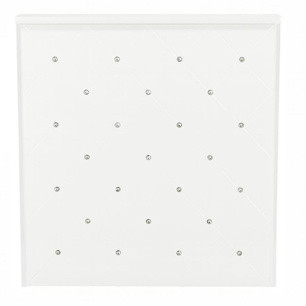 Ricezione parrucchiera laccata Diamond 100 cm cosmetica per salone studio SPA bianco