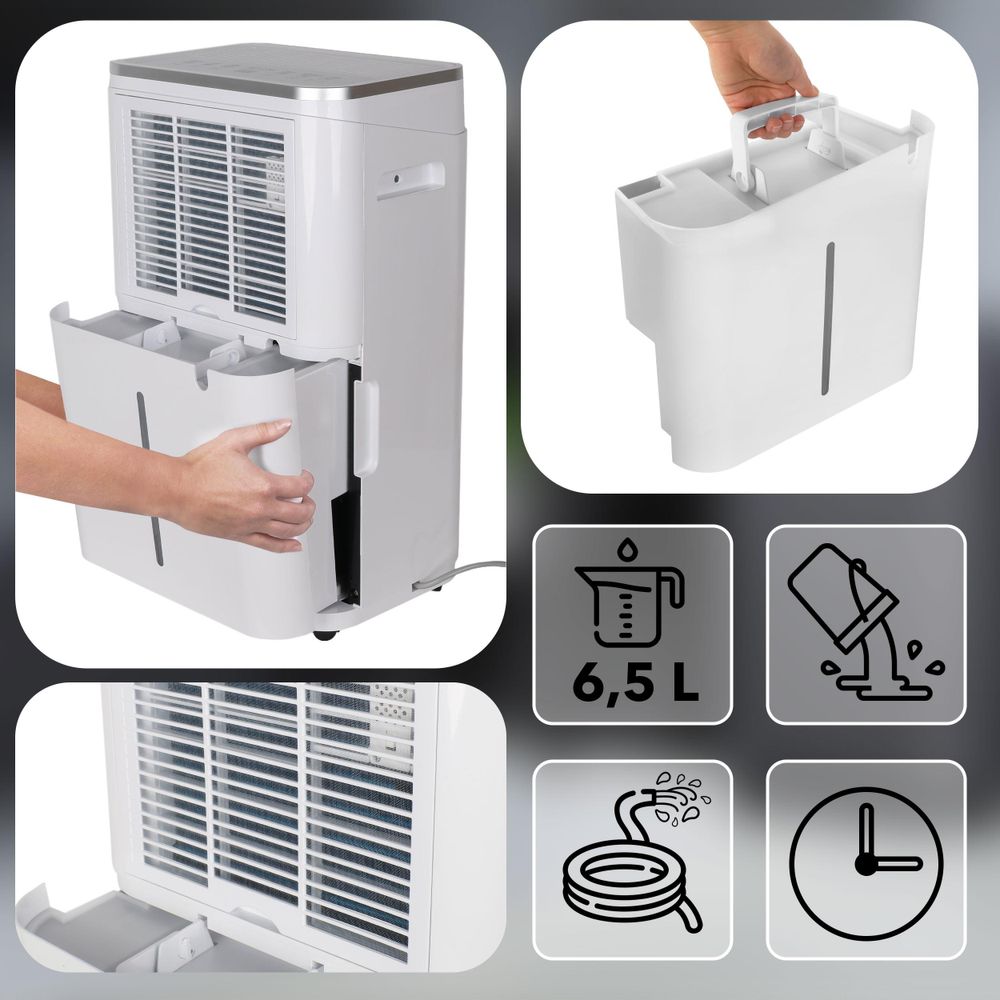 EBERG AZARI Osuszacz Powietrza 20 l/24h Higrometr Timer 6,5 l