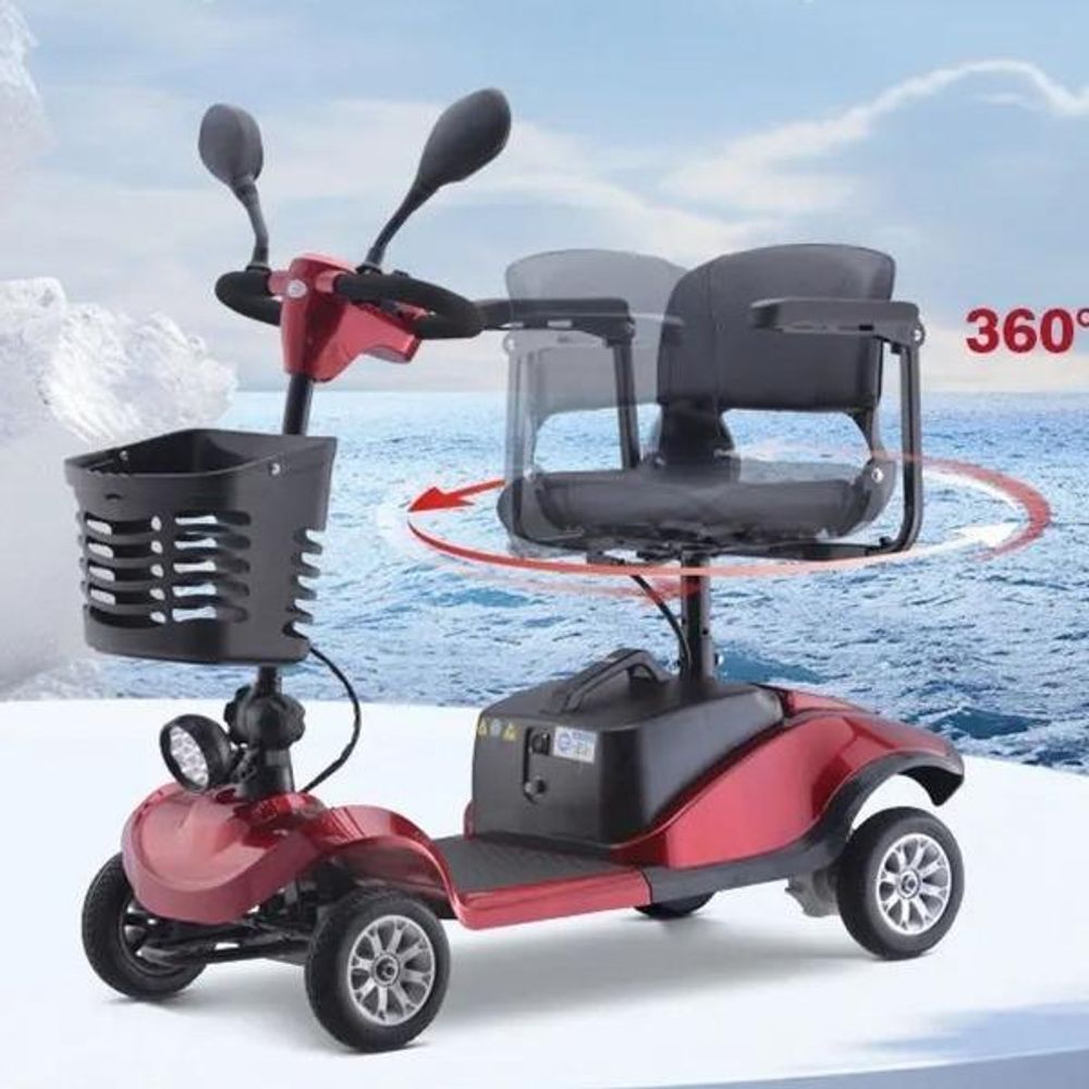Seniorenmobil mit um 360 Grad drehbarem Sitz