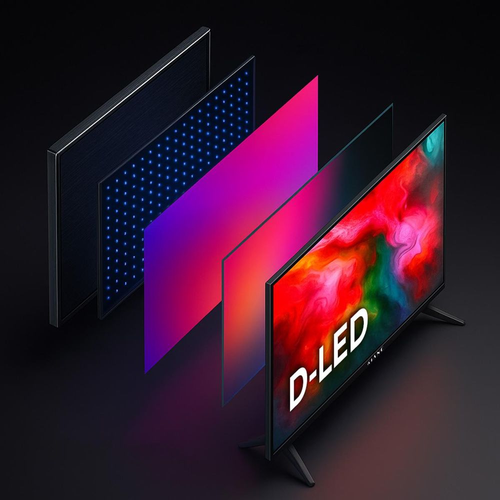 Kiano 32 Zoll LED Fernseher HD Ready - DVB-T2/S2 - 81,3 cm - Dolby Digital Plus - PVR USB Aufnahme - 3x HDMI - VESA 100x100 - Slim TV