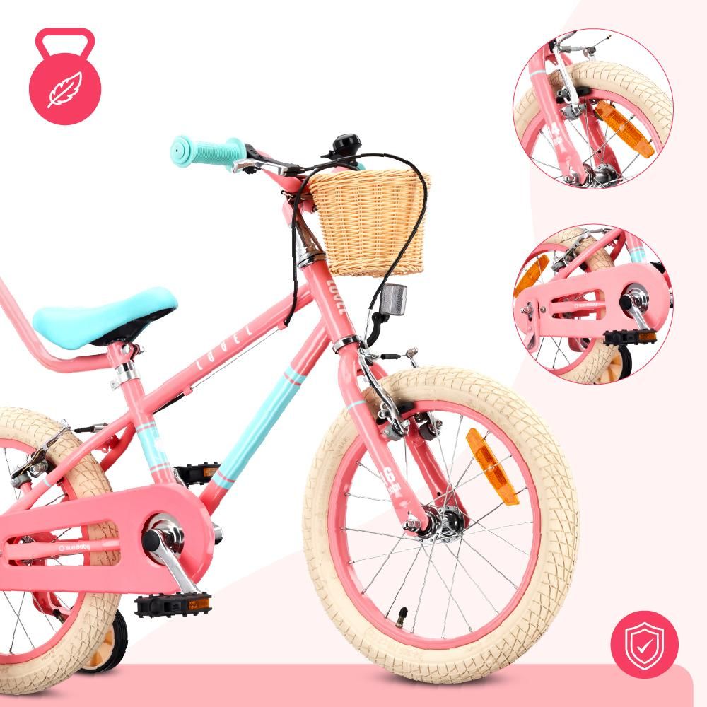 Detalle de los frenos V-brake y la cubierta de cadena de la bicicleta