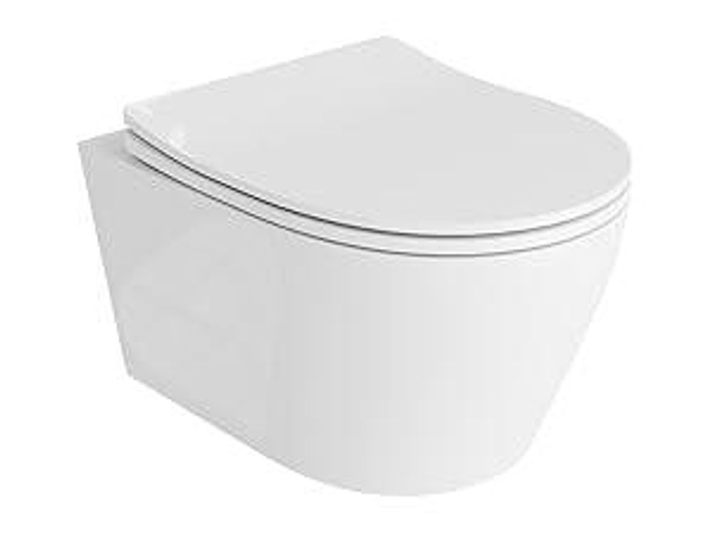 DOMINO Geberit Duofix Basic Vorwandelement + Wand-WC Tiefspül Praia Becken Weiß Spülrandlos + Bedienplatte Delta 25 für Doppelspülung  |  Komplett set