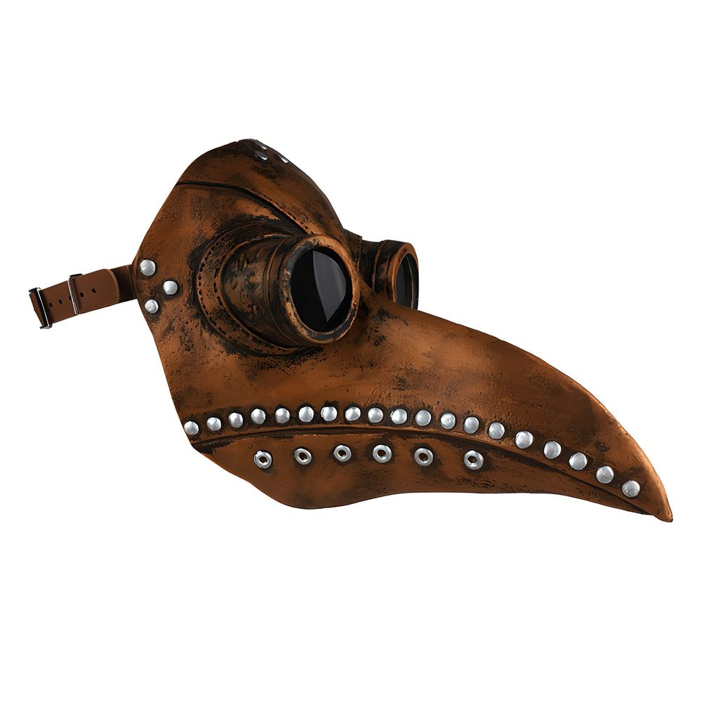 Schnabelmaske Pestmaske Rabenmaske Pest Doktor Maske Plague Doctor Steampunk Gothic Kopfmaske Requisiten Scary Arzt Cosplay Halloween Kostüm Retoo