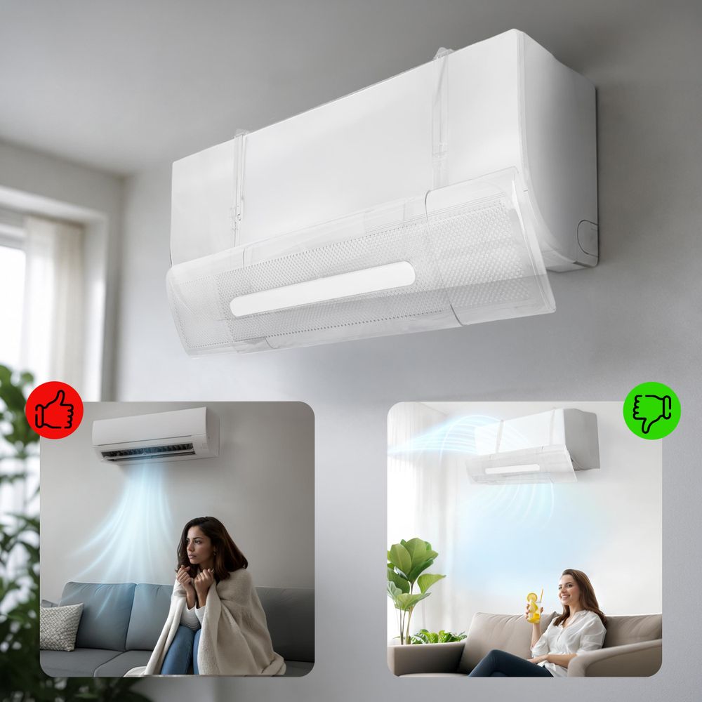EBERG TVRP Klimaanlagen-Luftleitblech dla Splitgeräte 53,5-95 cm Transparent