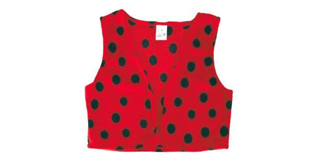 Damenkostüm-​Set Marienkäfer, 2-TLG Plüsch - Weste und Haarreif mit Fühler, rot, schwarz | M, XL | Tierkostüm, Karneval, Fasching, Mottoparty (M)
