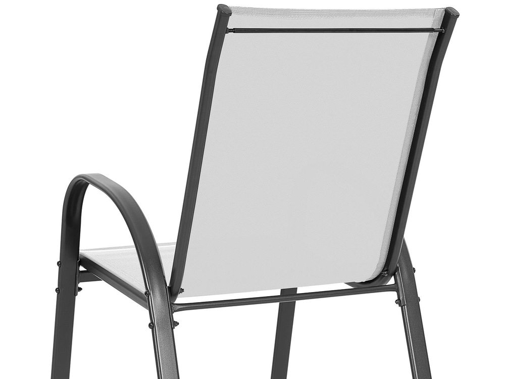 5-teiliges Outdoor Esssets, Gartentisch und 4 stapelbare Gartenstühle
