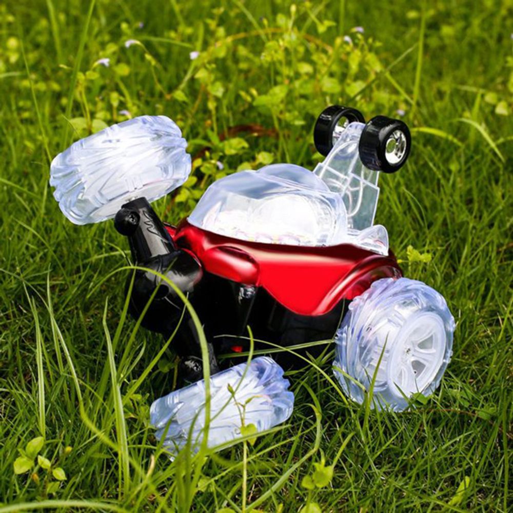 Ferngesteuertes Auto mit LED Beleuchtung RC Auto Car mit 360° Rotation 27MHZ Gro für Jungen und Mädchen Spielzeugauto Gesteuert Fernbedienung Retoo