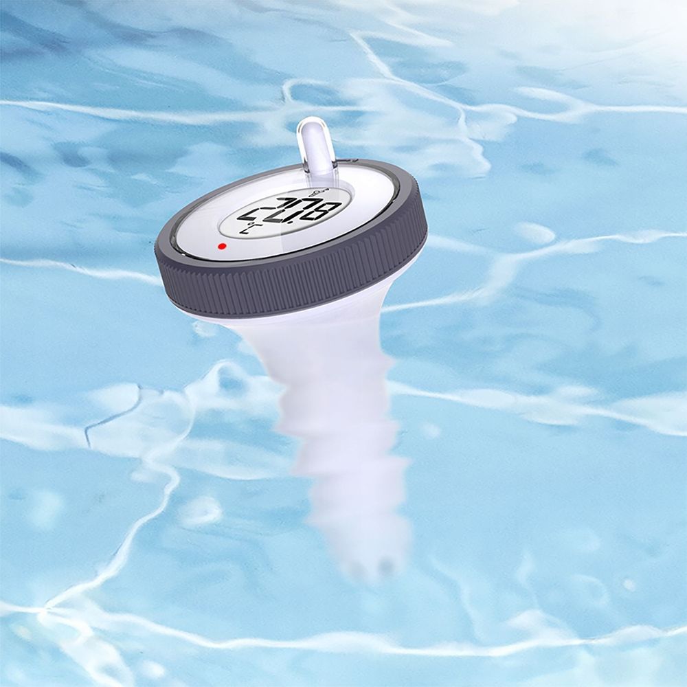 Funk-Poolthermometer TB3 Pool Thermometer Kabelloses digitales schwimmendes Schwimmbadthermometer Wassertemperaturanzeige TUYA Weiß